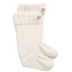 Hunter Tall Cable Knit Cuff Welly Boot Socks